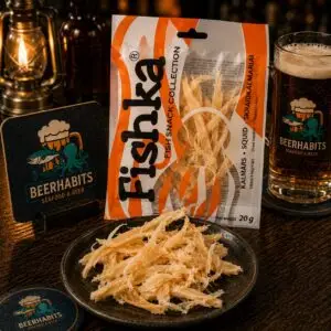 Fishka Dried Salted & Smoked Squid 20g
